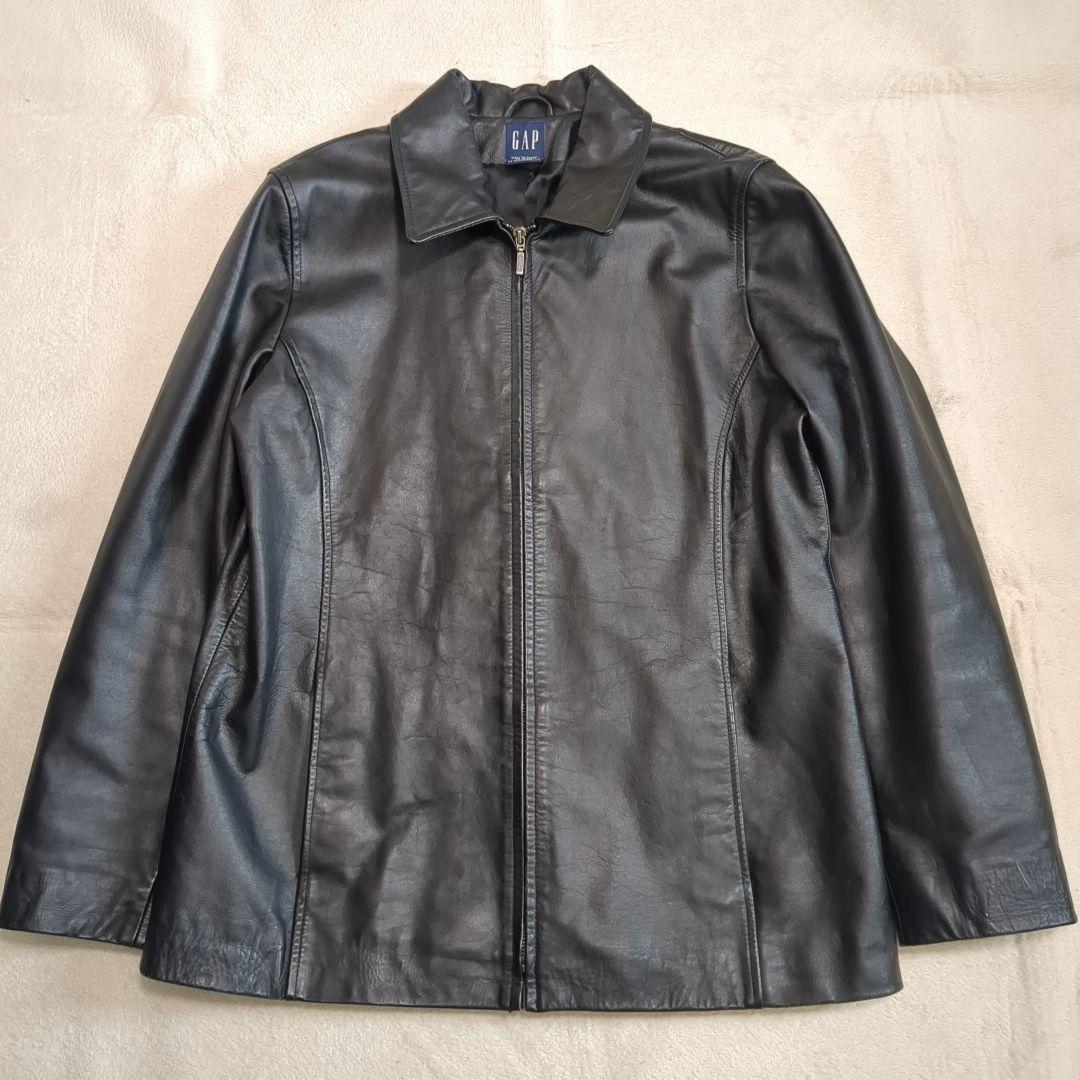 OLD GAP レザートラックジャケット 牛革 Lサイズ 【ギャップ レザージャケット】