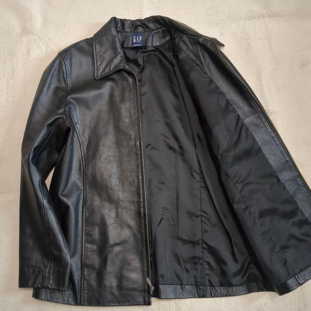 OLD GAP レザートラックジャケット 牛革 Lサイズ 【ギャップ レザージャケット】