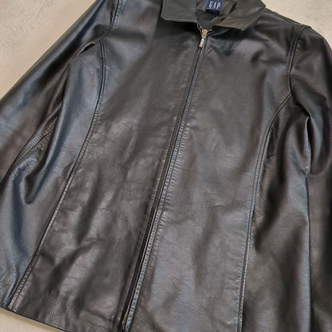 OLD GAP レザートラックジャケット 牛革 Lサイズ 【ギャップ レザージャケット】