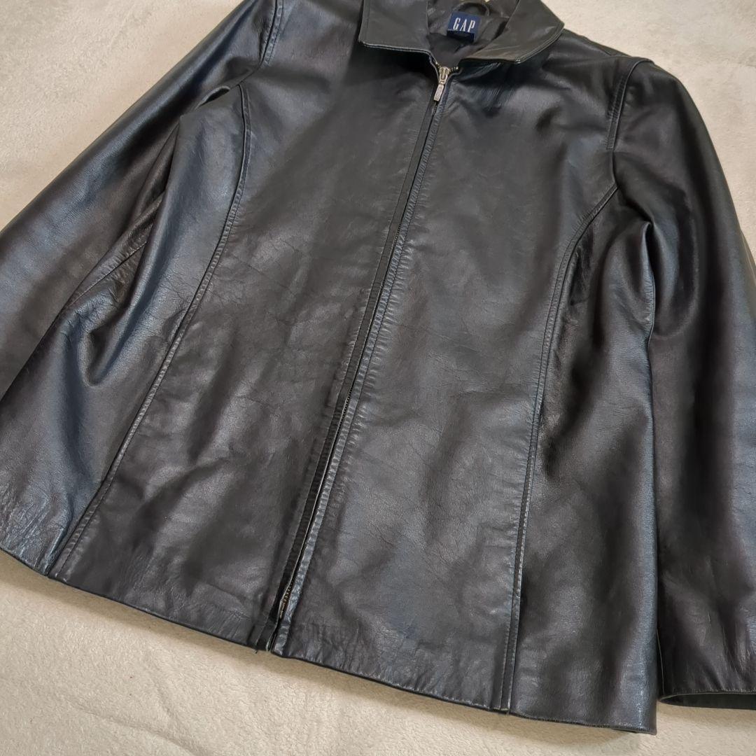 OLD GAP レザートラックジャケット 牛革 Lサイズ 【ギャップ レザージャケット】