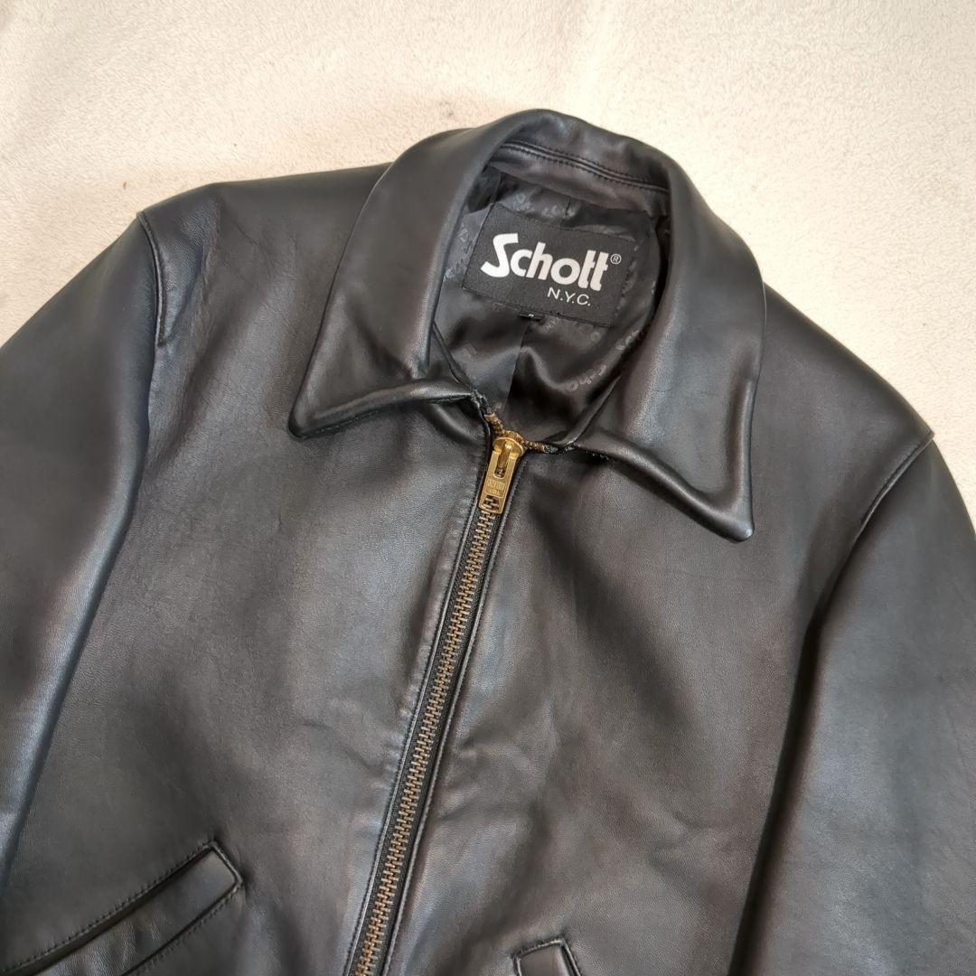 SCHOTT スポーツレザージャケット 羊革 Sサイズ 【ショット トラッカージャケット】