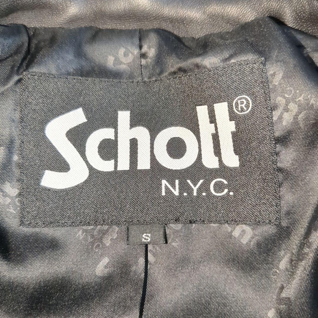 SCHOTT スポーツレザージャケット 羊革 Sサイズ 【ショット トラッカージャケット】