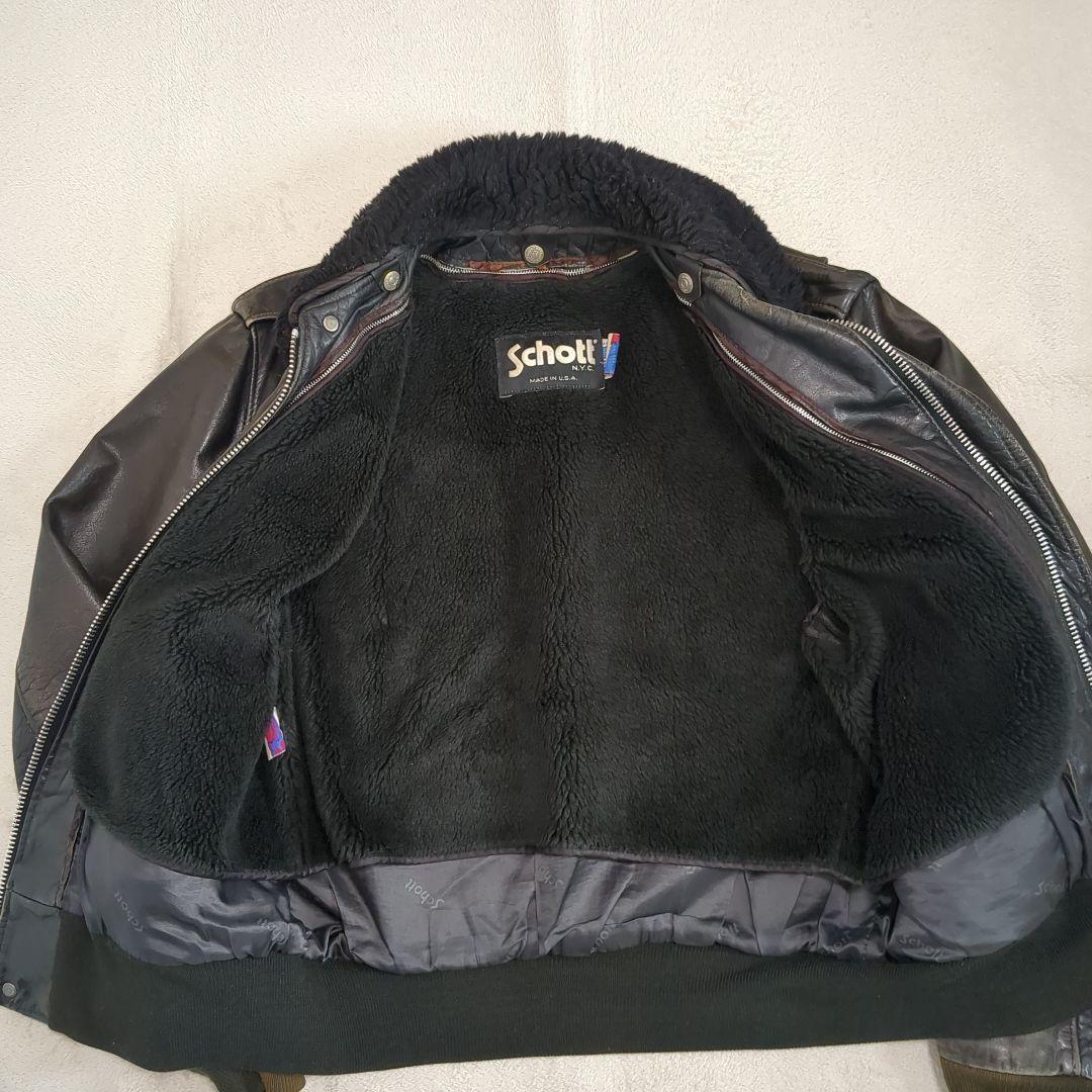 SCHOTT G-1 フライトジャケット 184SM 40サイズ 山羊革 【ショット レザージャケット】
