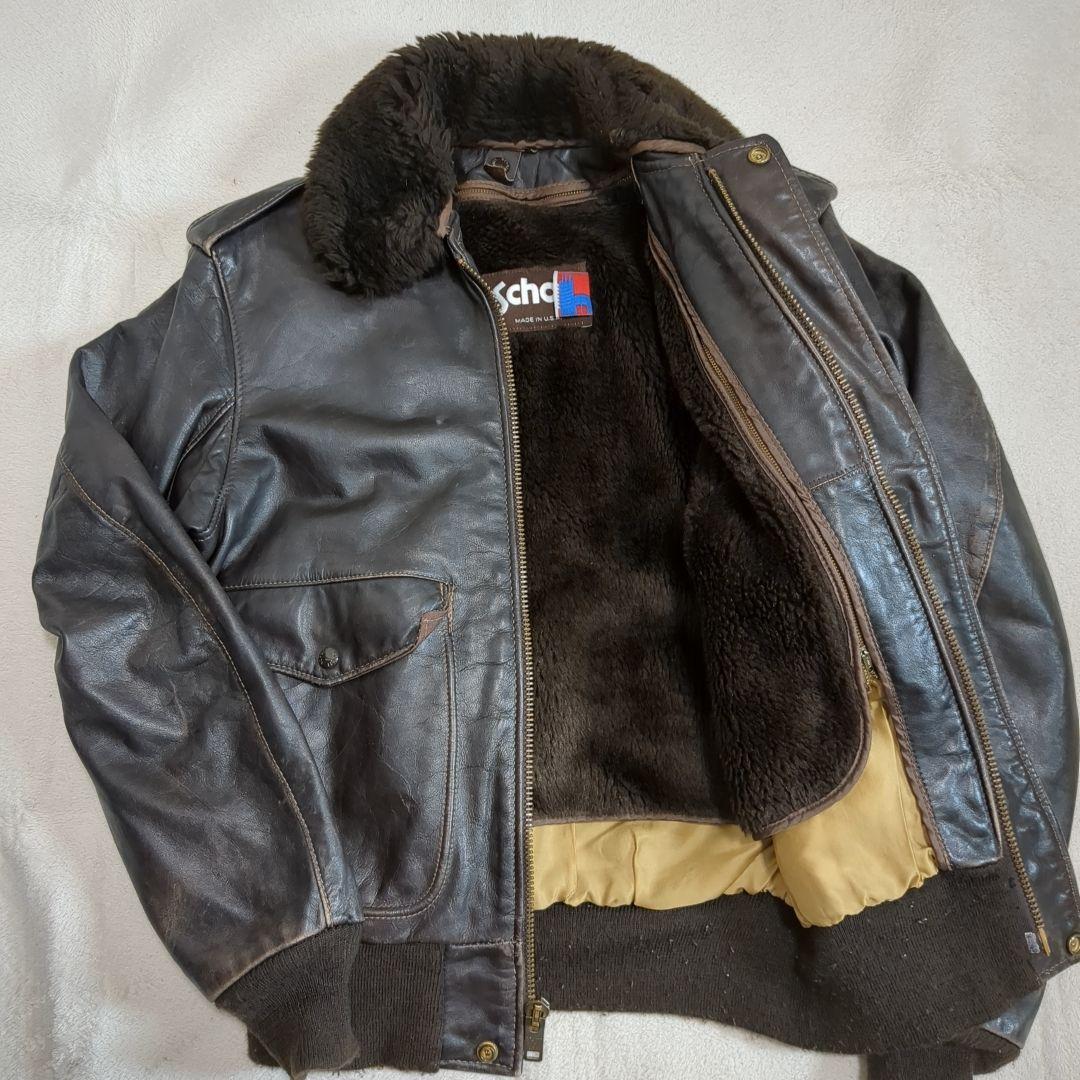 SCHOTT G-1 フライトジャケット 40サイズ 山羊革 【ショット レザージャケット】