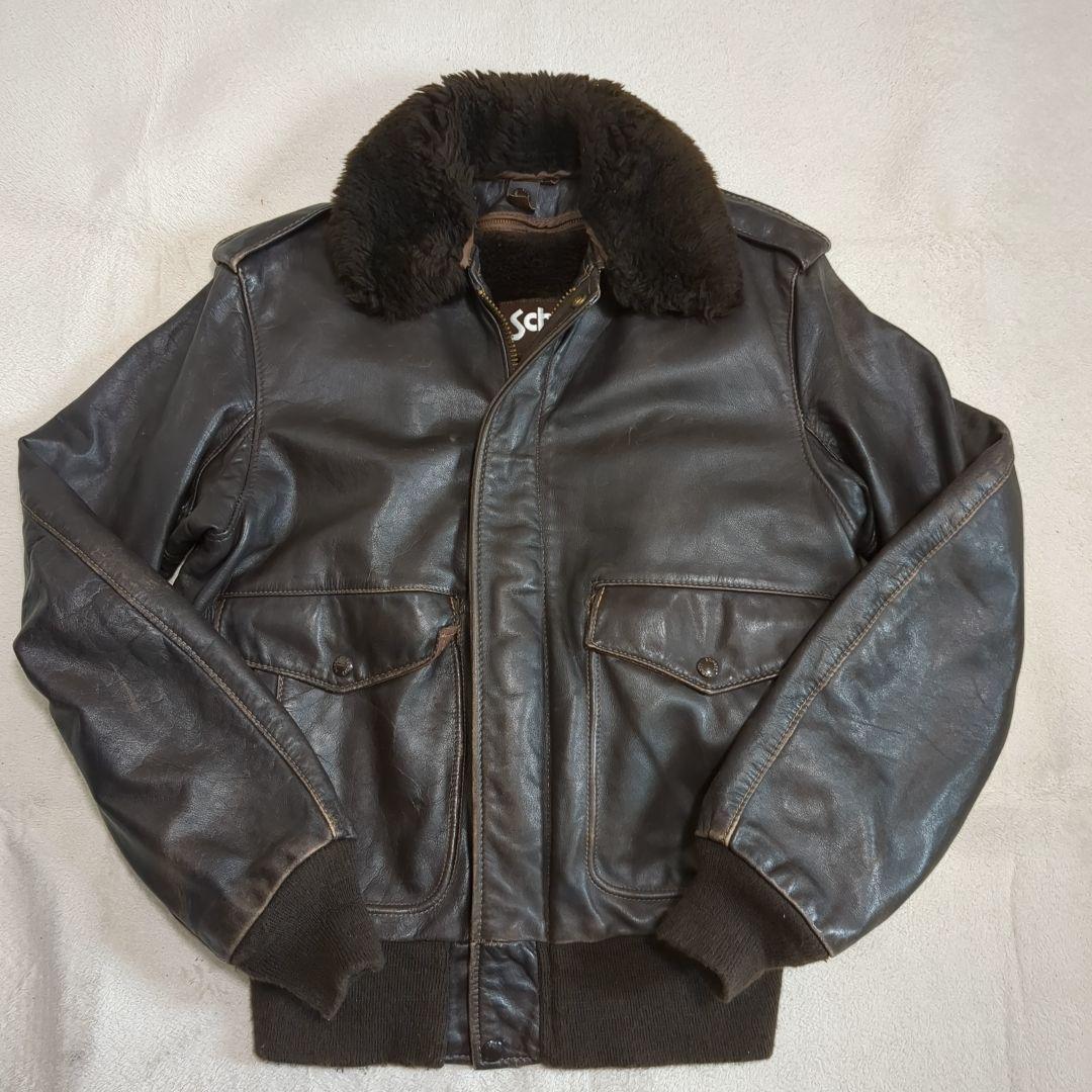 SCHOTT G-1 フライトジャケット 40サイズ 山羊革 【ショット レザージャケット】