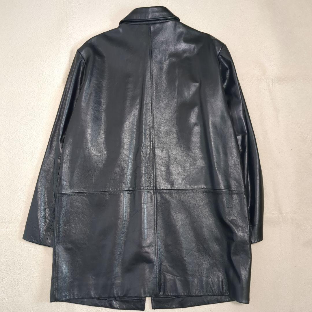 BANANA REPUBLIC レザーカーコート 牛革 Lサイズ 【バナナリパブリック レザージャケット】