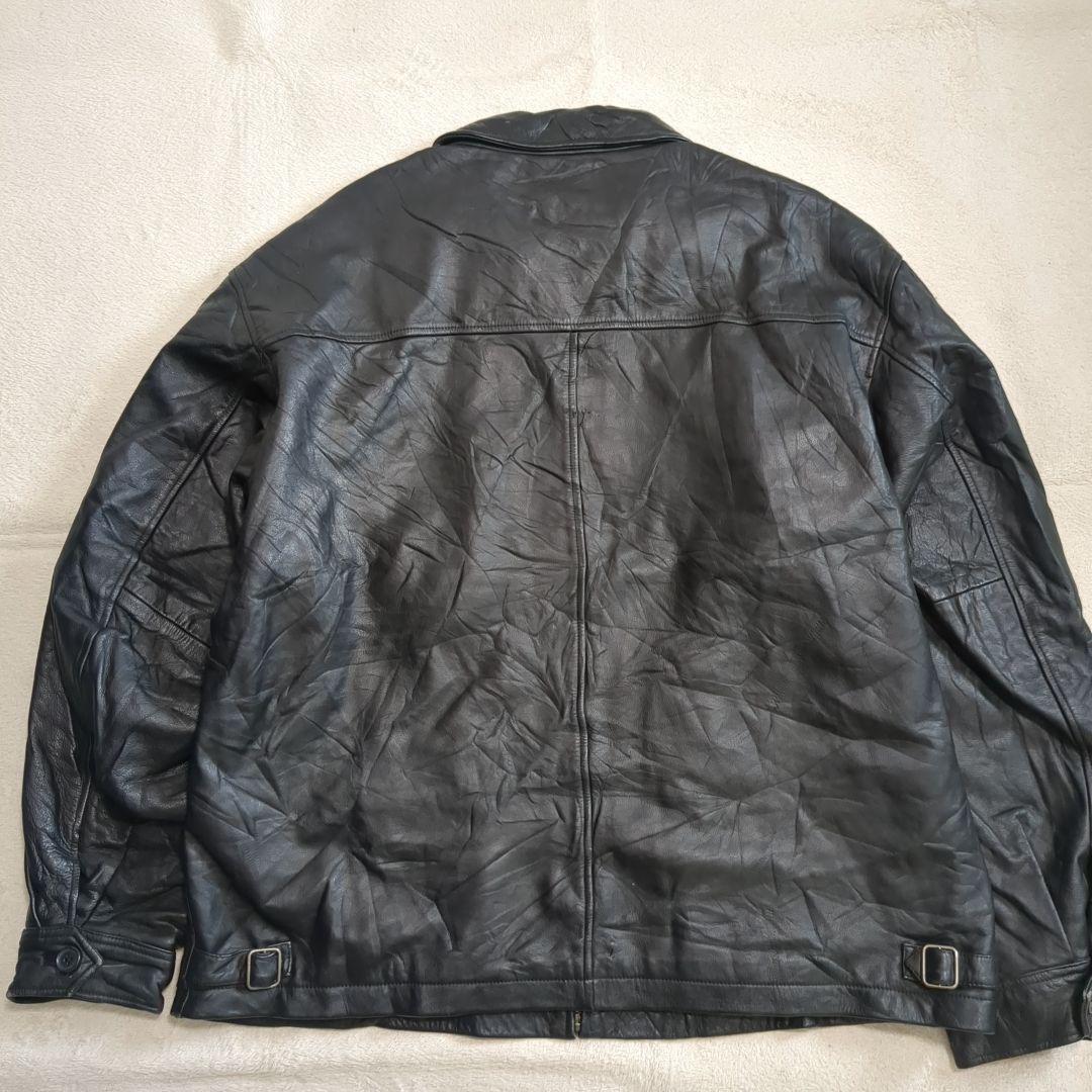OLD GAP レザートラックジャケット 牛革 XXLサイズ 【ギャップ レザージャケット】