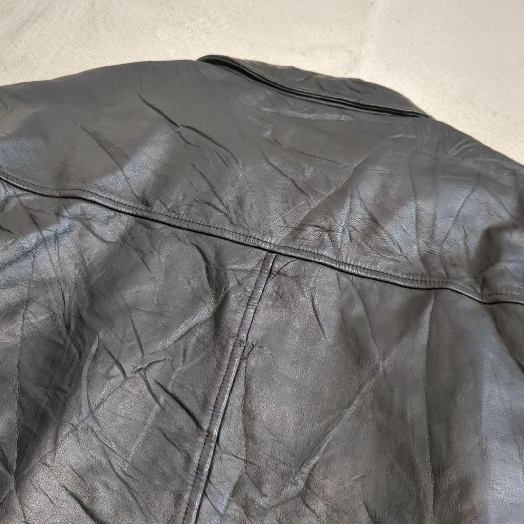 OLD GAP レザートラックジャケット 牛革 XXLサイズ 【ギャップ レザージャケット】