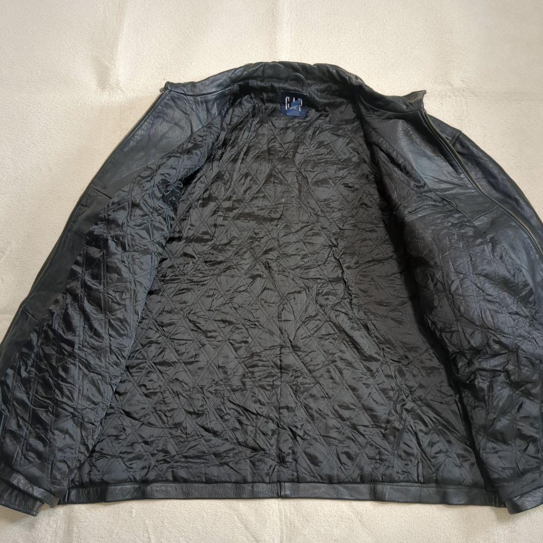 OLD GAP レザートラックジャケット 牛革 XXLサイズ 【ギャップ レザージャケット】