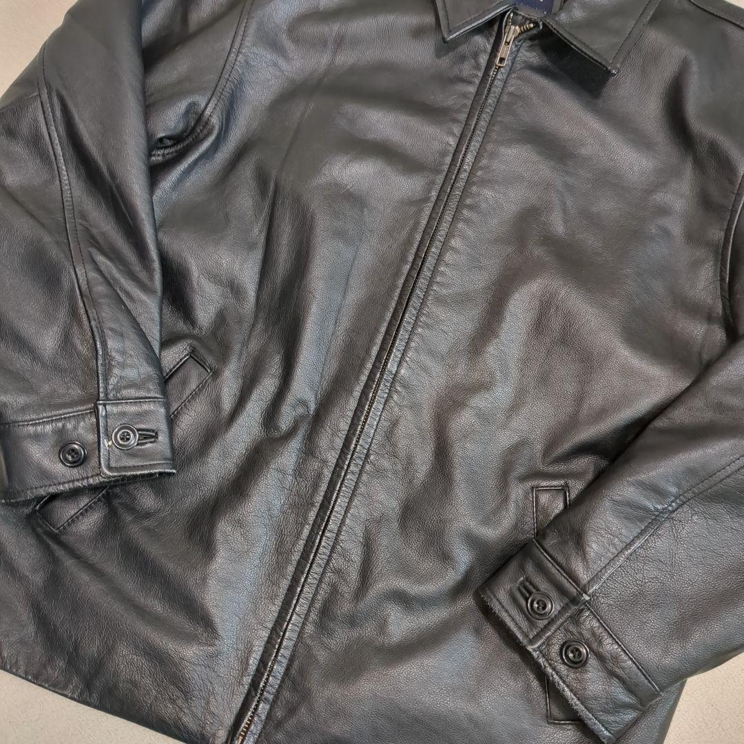 OLD GAP レザー トラックジャケット 牛革 XXLサイズ 【ギャップ レザージャケット】