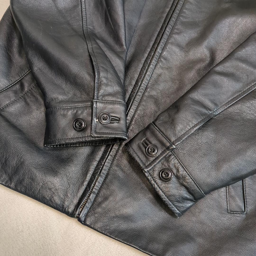 OLD GAP レザー トラックジャケット 牛革 XXLサイズ 【ギャップ レザージャケット】