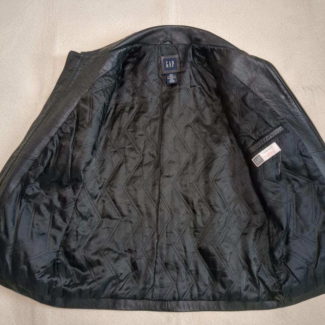 OLD GAP レザー トラックジャケット 牛革 XXLサイズ 【ギャップ レザージャケット】